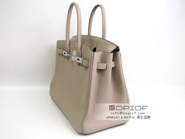 エルメス バーキン35 トリヨンクレマンス トゥルティールグレー her405